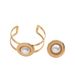 Pearl & Geometric Ring Set For Women - Elegant Stackable Bracelet With Index Finger Ring, Boho Chic Jewelry Set_ipsvogv.com