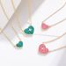 Sweetheart Necklace Female Light Luxury Love Pendant Niche Clavicle Chain New Pink Love Necklace_ipsvogv.com
