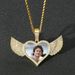 Unisex Necklace Love Wings Private Photo Pendant Memory Photo Necklace DIY Creative Memorial Hip Hop Pendant_ipsvogv.com