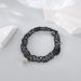 Personalized Fashionable Black Elastic Fishing Line, Expandable Point Diamond Circular Pendant, Collar, And Accessory_ipsvogv.com