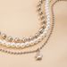 Mixed Color Vacation Style Pearl Creative Star Shaped Pendant Beaded Necklace_ipsvogv.com