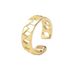 Cuban Chain Shaped Geometric Silver Unisex Jewelry With An Open Design Ring_ipsvogv.com