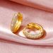 Cao Shi Trendy Earrings, Hip-hop Style, Men's And Circular Ear Buckles, Women's Full Set Zircon Earrings_ipsvogv.com