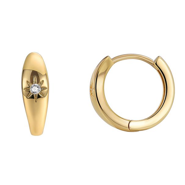 Drop Earrings E0449 Jewelry Fashion Exquisite Earrings Women Light Luxury Cold Scenery Sun Inlaid Zircon Earrings_ipsvogv.com