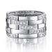 Customized New Trendy Fashion Wide Edition Men's Micro Inlaid Zircon Business Ring_ipsvogv.com