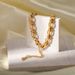 Stainless Cuban Thick Chain High-end INS Style Jewelry Electroplated Non-fading Titanium Steel Bracelet For Women_ipsvogv.com