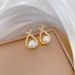 【 Titanium Steel 】 Necklace Earring Light Luxury Full Diamond Cross Pearl Personalized Temperament Banquet Earrings Set_ipsvogv.com