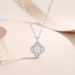 S Pure Silver Full Diamond Clover Necklace For Women Set With Diamonds, Fashionable 2025, Young, Luxurious And High-end_ipsvogv.com