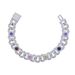 Men's Hip Hop Cuban Link Chain With Colorful Zircon Stones, Stylish Geometric Design, 46cm & 51cm Lengths Fashion Trend Men's Necklace_ipsvogv.com