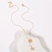 Titanium Steel English Letter M Necklace Female INS Cold Fashion Simple Tassel Collar C Forest Series Mesh Red_ipsvogv.com