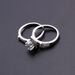 Sanjie's New Simulated Zircon Hearts And Eight Arrows Ring For Women's Fashion Full Diamond Engagement Set_ipsvogv.com