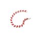 Fashionable And Luxury Small Willow Leaf Red Water Diamond Bracelet_ipsvogv.com