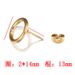Fashionable And Personalized 14mm Earrings, Stainless Steel Vacuum Plated DIY Circular Handmade Earrings_ipsvogv.com