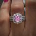 Women's Fashion Zircon Full Diamond Genuine Gold Plated Ring, Female Niche_ipsvogv.com