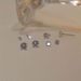 Hot Selg,Simple Fashion Versatile White Rhie Sier Antiallergic Needle Mini Aare Dia Earrings,Zirconia Earrings For Men_ipsvogv.com