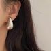 French gold teardrop earrings for women, niche design, high end silver trendy earrings, unique temperament earrings for women_ipsvogv.com
