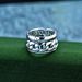 S Cuban Chain Skull Men's Style Thai Silver Hip Hop High End Finger Ring_ipsvogv.com