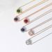 Unisex classic round zircon pendant clavicle necklace female star stone necklace copper plated gold hot jewelry_ipsvogv.com