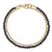 Charm Bracelets New 3mm Natural Stone Double Layer Bracelet Faceted Lapis Lazuli Peacock Beaded Bracelet Fashion_ipsvogv.com