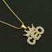 Creative Diamond Crown Splicing English Letter Pendant Necklace Hip Hop Trendy Men's Jewelry_ipsvogv.com