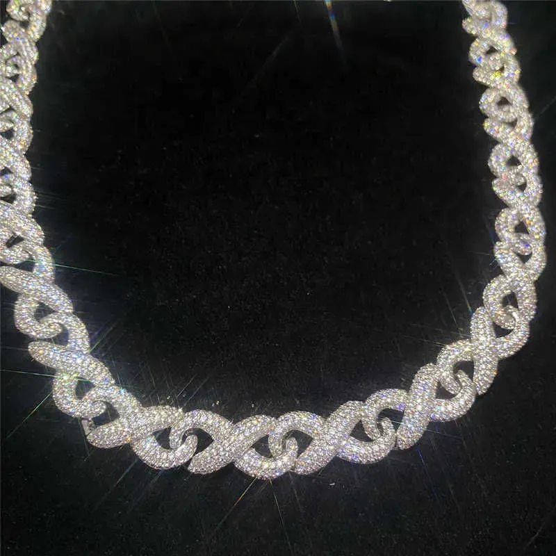 full Iced Out Classic Box Clasp Moissanite Cuban K Fine Hip Hop Men Jewelry Cuban Necklace Bg Dia Chain_ipsvogv.com