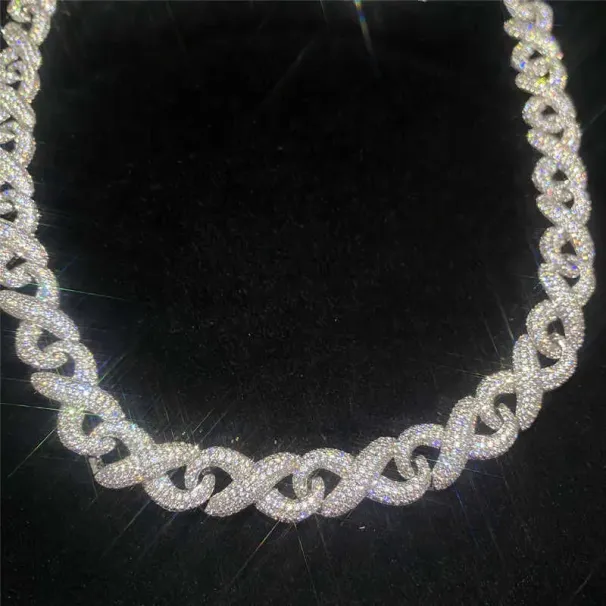 full Iced Out Classic Box Clasp Moissanite Cuban K Fine Hip Hop Men Jewelry Cuban Necklace Bg Dia Chain_ipsvogv.com