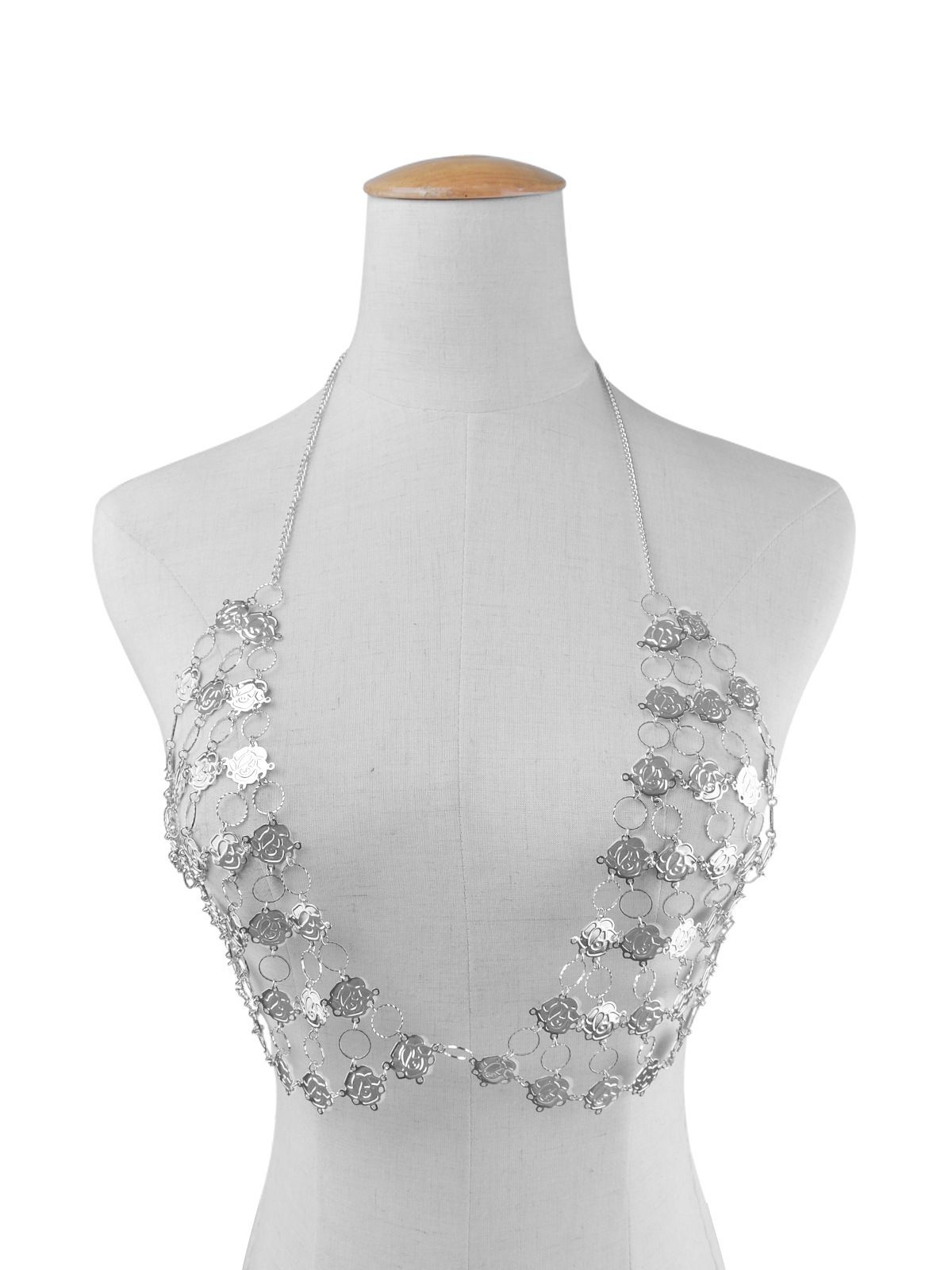 Women’s Jewelry Set Fashion Jewelry Summer Fashion Sexy Exaggerated Personality Clothing Chest Chain Metal Chain Rose Body Chain_ipsvogv.com