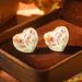 Monet Garden Violet Series Enamel Love Geometric Niche Vintage High End Earrings Oil Painting Earrings_ipsvogv.com