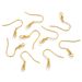 Stainless Steel With Bead Spring, Hook, Ear Ring, DIY Jewelry Hook Accessories, Genuine Gold Electroplating Accessories_ipsvogv.com