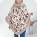 Women's Clothing fur collar pullover contrast color leopard print knitted cape women autumn and winter retro loose sweater shawl_ipsvogv.com