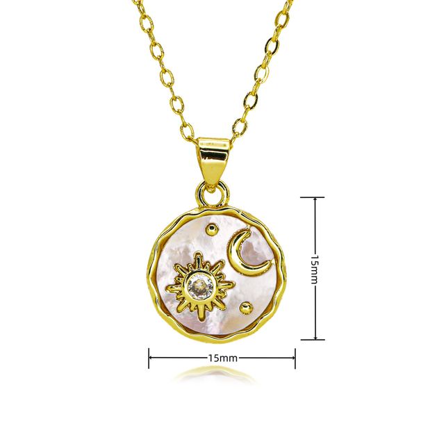 New Oil Drop Enamel Moon Pendant Female Niche Design Cold Trend Cool Couple Necklace Female_ipsvogv.com