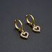 Women’s Jewelry Set Fashion Diamond Zircon CZ Heart Earrings Sweet Romantic Female Earrings Spot Earrings Gold And Silver Color Preservation_ipsvogv.com