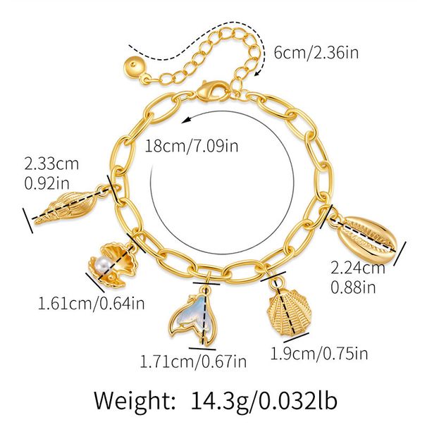 Neutral Style Chain Copper Plated K Real Gold Color Preserving Bracelet Retro High End Handmade Pendant Jewelry_ipsvogv.com