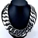 316L Stainless Steel Primary Color Curb 32mm Width Band 16-30 Inch Length Solid Heavy Necklace Jewelry_ipsvogv.com