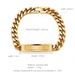 Stainless Jewelry Curved Tag Men's Personalized Hip-Hop Titanium Steel Bracelet Customizable DIY Engraving_ipsvogv.com