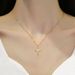 Steel 【 Titanium 】 Light Luxury Cross Palm Full Of Zirconia Set With Real Gold Necklace For Women, Transporting 【 】 Women,_ipsvogv.com
