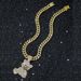 New Personalized Men's Hip Hop Animal Bear Pendant Necklace_ipsvogv.com
