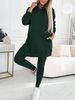 Women's Clothing sports leisure hooded sweatshirt thickened threaded leggings two piece suit_ipsvogv.com