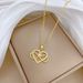 【 】 Wrapped Love, Fashionable, Light Luxury, Gorgeous, Full Diamond Necklace, Women's Versatile Clavicle Chain, Titanium_ipsvogv.com