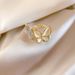 Korean Version Of Fashionable And Minimalist Personality, Versatile Cat's Eye Stone Set With Diamond Opening Ring For_ipsvogv.com