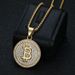New West Coast Hip-Hop Style Titanium Steel Casting Vacuum Gold-Plated Bitcoin B Letter Pendant Necklace_ipsvogv.com
