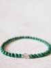 Natural Brazilian Malachite Bracelet For Men And Women, Thin Single Circle Crystal Bead Bracelet, Jewelry Gift, High-Quality Raw S_ipsvogv.com