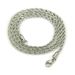 Fashion titanium steel Fried Dough Twists Hip hop men and women lovers twisted chain necklace_ipsvogv.com