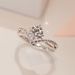 Mosang Stone Coronation of Love, Diamond for Women's Engagement and Proposal, Matching Ring with Closed Silver_ipsvogv.com