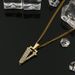 Men And Women's Jewelry Simple And High End Diamond Letter Pendant Diamond Letter Necklace Fashion High End Pendant_ipsvogv.com