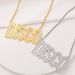 DISCO hip hop exaggerated gold necklace Disco simulated diamond necklace_ipsvogv.com