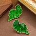 Fashionable Personalized Small Fragrant Wind Drip Oil Leaf Ear, Light Luxury Elegant And High-end Silver Needle_ipsvogv.com