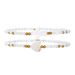 Ins Internet Celebrity Style Handmade String Shell Bead Bracelet Set Shell Cross Love Summer Beach Hand Jewelry Two Piece Set_ipsvogv.com