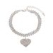 Unisex Hot Sale Trendy Beach Diamond Diamond Anklet Fashionable Rhinestone Heart Pendant Anklet_ipsvogv.com