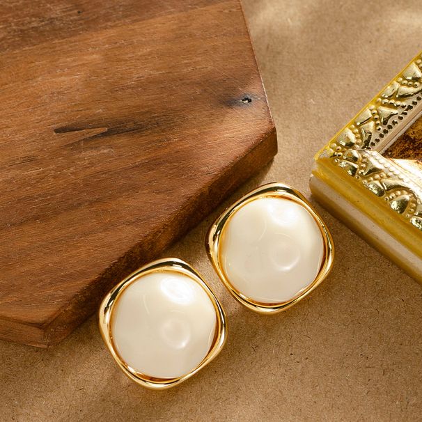 Fashionable And Exquisite Candy Colored Rounded Geometric Resin For Women With A High-end Feel, Light Luxury Silver_ipsvogv.com